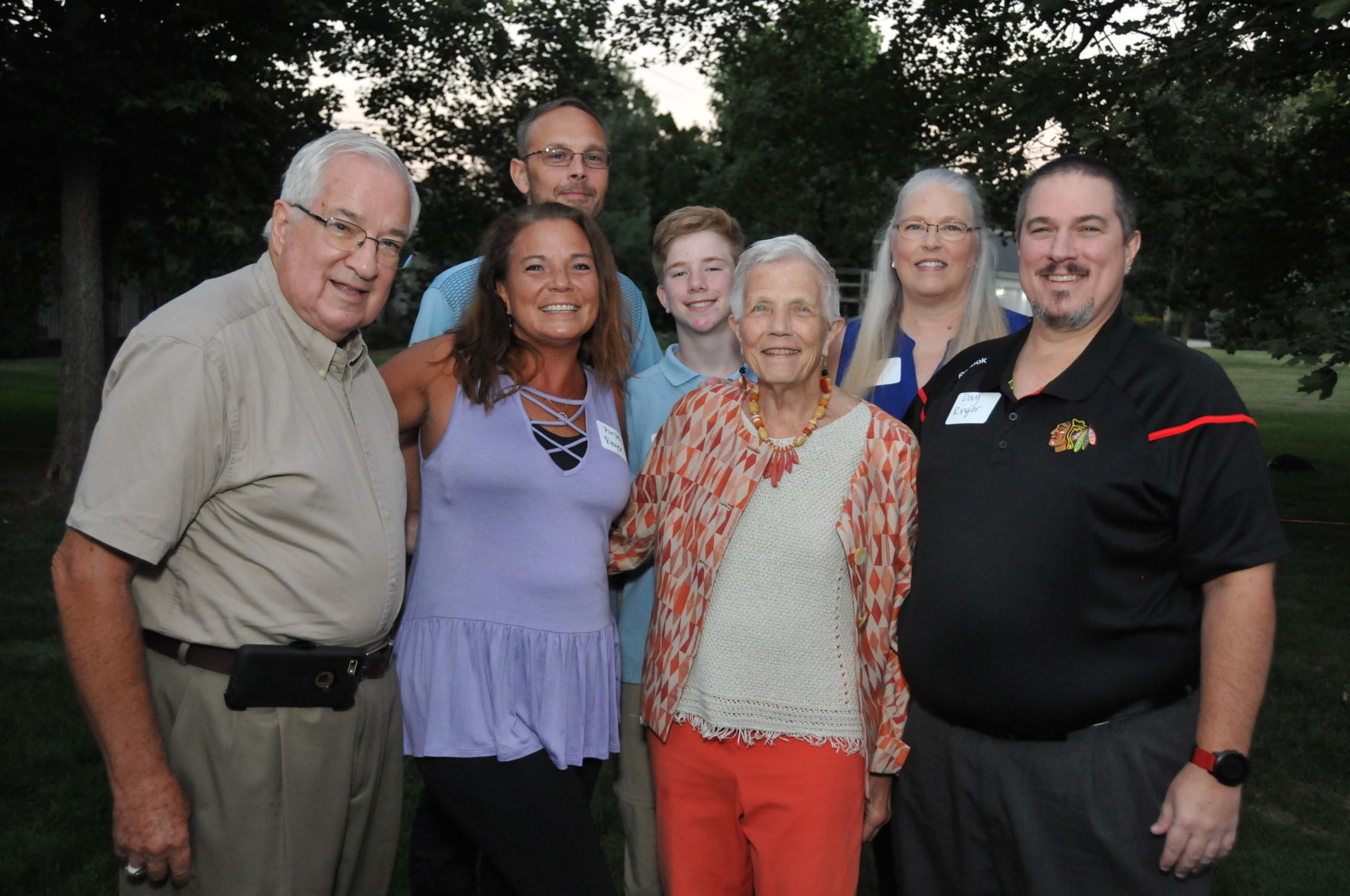 Honorees Jerry and Carole Ringer with family